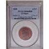Image 1 : 1828 1/2 C 13 Stars MS64 Red and Brown PCGS. C-3, B-2, 