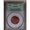 Image 1 : 1835 1/2 C MS63 Red and Brown PCGS. C-1, B-1, R.1. Viv 