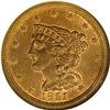 Image 1 : 1851 1/2 C MS65 Red and Brown NGC. C-1, B-1, R.1. The 