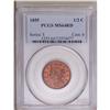Image 1 : 1855 1/2 C MS64 Red PCGS. C-1, B-1, R.1. This brick-re 