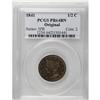 Image 3 : 1841 1/2 C Original PR64 Brown PCGS. B-1, R.6. Die Sta 