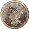 Image 1 : 1856 1/2 C PR65 Brown NGC. B-3, R.4. The Philadelphia 