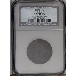 1804 1C --Bent, Damaged--NCS. Good 4 Details. S-266, B- 