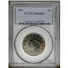 1818 1C MS64 Brown PCGS. N-10, R.1. A heavy die crack 