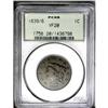 Image 3 : 1839/6 1C VF20 PCGS. N-1, High R.3. Noyes Die State C, 