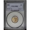 Image 1 : 1861 1C MS65 PCGS. A highly lustrous example of an ear 