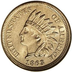 1863 1C MS66 NGC. An exceedingly sharp example of this 