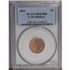 Image 1 : 1864 1C L On Ribbon MS65 Red and Brown PCGS. The scarc 