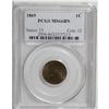 Image 1 : 1869 1C MS66 Brown PCGS. Violet and orange-brown field 