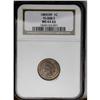 Image 1 : 1869/69 1C MS64 Red and Brown NGC. FS-008.3. Snow-3c. 