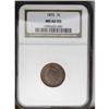 Image 1 : 1875 1C MS66 Red and Brown NGC. A lovely Premium Gem w 