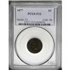 Image 1 : 1877 1C Fine 12 PCGS. A well detailed example for the 