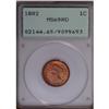 Image 1 : 1882 1C MS65 Red PCGS. A lustrous and radiant peach-go 