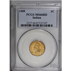 1909 1C MS66 Red NGC. This Premium Gem has fresh lemon 