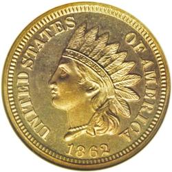 1862 1C PR66 Cameo NGC. Probably fewer than half of th 