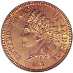 1872 1C PR66 Red and Brown PCGS. A rare and in-demand 