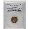 Image 3 : 1873 1C Closed 3 PR65 Red PCGS. The Bowers Indian cent 