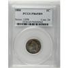 1881 1C PR65 Brown PCGS. Unquestionably a proof, with 
