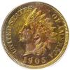 Image 1 : 1905 1C PR65 Red and Brown PCGS. Daubs of gold, green, 