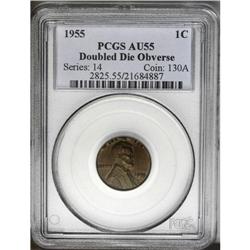 1955/55 1C Doubled Die Obverse AU55 PCGS. FS-021.8. Th 