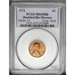 1972/72 1C Doubled Die MS65 Red PCGS. FS-033.3. Die #1 