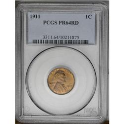 1911 1C PR64 Red PCGS. Pretty golden-red color with a 