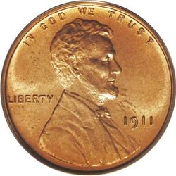 1911 1C PR65 Red PCGS. Satin luster dominates this lov 