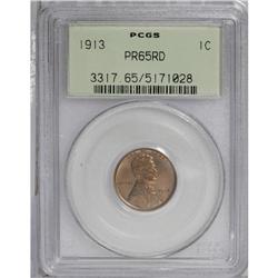 1913 1C PR65 Red PCGS. A straw-gold matte proof Gem wi 