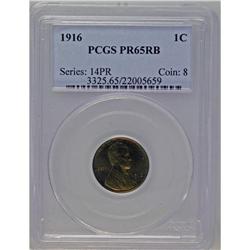 1916 1C PR65 Red and Brown PCGS.From The New York Eye 