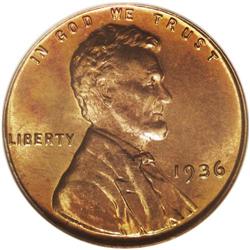 1936 1C Type One--Satin Finish--PR65 Red PCGS. The cen 