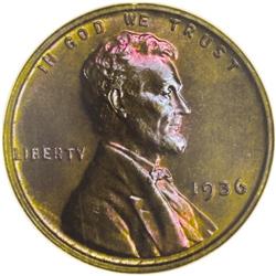 1936 1C Type One--Satin Finish PR66 Red and Brown NGC. 