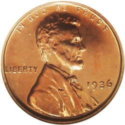 1936 1C Type Two--Brilliant Finish PR66 Red NGC. 