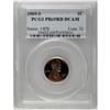 1969-S 1C PR69 Deep Cameo PCGS. Deep orange-gold patin 
