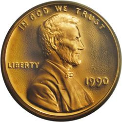 1990-S 1C No S PR68 Deep Cameo PCGS. One of the more p 