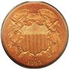 1865 2C PR65 Red PCGS. Plain 5. This radiant Gem is de 