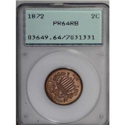 1872 2C PR64 Red and Brown PCGS.From The Antigo Collec 