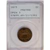Image 3 : 1873 2C OPEN 3 PR65 Red and Brown PCGS.From The Antigo 