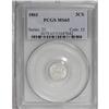 Image 1 : 1861 3CS MS65 PCGS. A highly lustrous Gem trime with s 