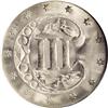 Image 2 : 1862 3CS MS67 NGC. A stone-white Superb Gem that displ 