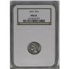 1875 3CN MS66 NGC. A remarkably well-preserved and lus 