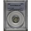 1869 3CN PR64 Cameo PCGS. A lightly toned and attracti 