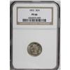 1872 3CN PR66 NGC. A gleaming gold-gray proof that has 