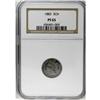 1883 3CN PR65 NGC. An attractively toned Gem with a re 