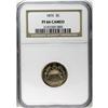 Image 1 : 1876 5C PR66 Cameo NGC. Dusty rose toning on the shini 