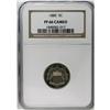 Image 1 : 1880 5C PR66 Cameo NGC. The frosted devices contrast s 