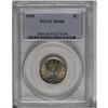 Image 1 : 1905 5C MS66 PCGS. Champagne-gray patina with a rose b 