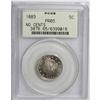 Image 1 : 1883 5C No Cents PR65 PCGS. An elegant Gem with dove-g 