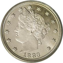 1883 5C With Cents PR67 PCGS. A fantastic Liberty Head 