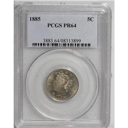 1885 5C PR64 PCGS. As prices for this issue''s busines 