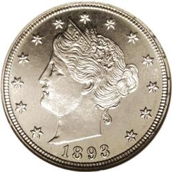 1893 5C PR67 Cameo NGC. This is a gorgeous black and w 